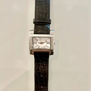 Kenneth Cole watch with black leather strap
